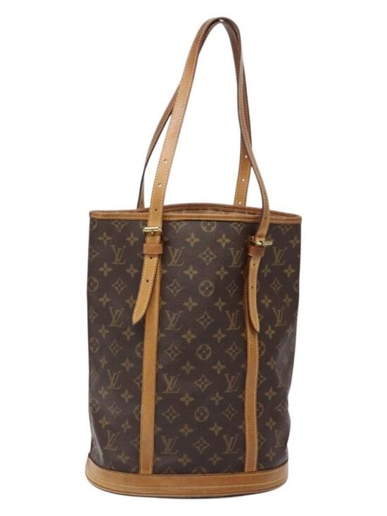 Authentic LOUIS VUITTON Monogram Bucket GM Shoulder Bag M42236 LV - Picture 10 of 16